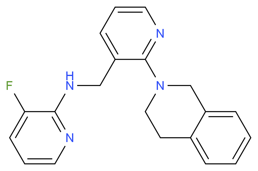 N-{[2-(3,4-dihydroisoquinolin-2(1H)-yl)pyridin-3-yl]methyl}-3-fluoropyridin-2-amine_Molecular_structure_CAS_)