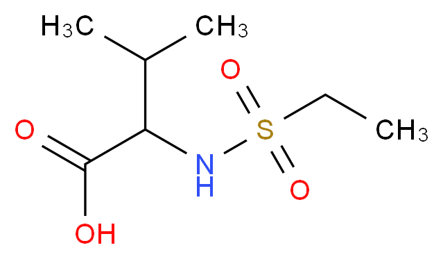 2-[(ethylsulfonyl)amino]-3-methylbutanoic acid_Molecular_structure_CAS_)