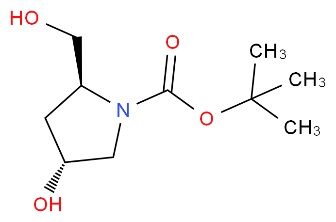 N-Boc-4-羟基-L-脯氨醇_Molecular_structure_CAS_61478-26-0)