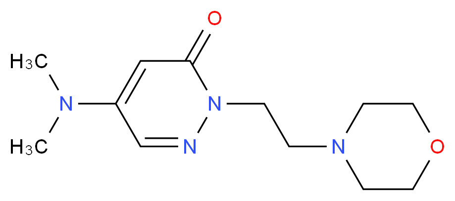 5-(dimethylamino)-2-[2-(4-morpholinyl)ethyl]-3(2H)-pyridazinone_Molecular_structure_CAS_)