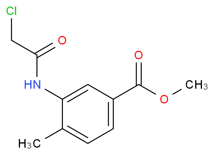 methyl 3-[(chloroacetyl)amino]-4-methylbenzoate_Molecular_structure_CAS_54941-43-4)