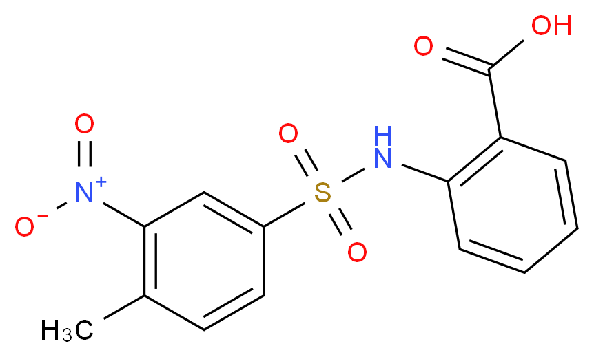 2-(4-Methyl-3-nitro-benzenesulfonylamino)-benzoic acid_Molecular_structure_CAS_)