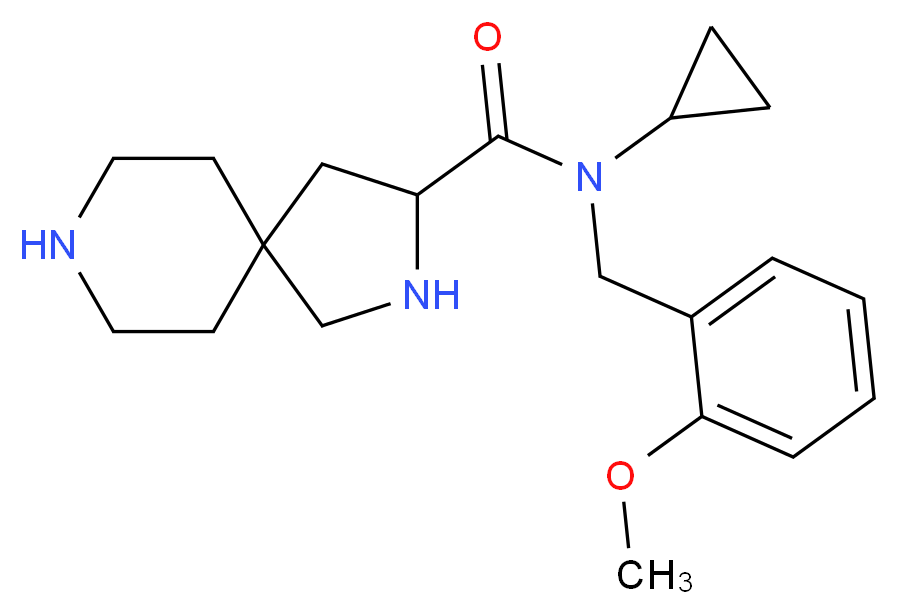 N-cyclopropyl-N-(2-methoxybenzyl)-2,8-diazaspiro[4.5]decane-3-carboxamide_Molecular_structure_CAS_)