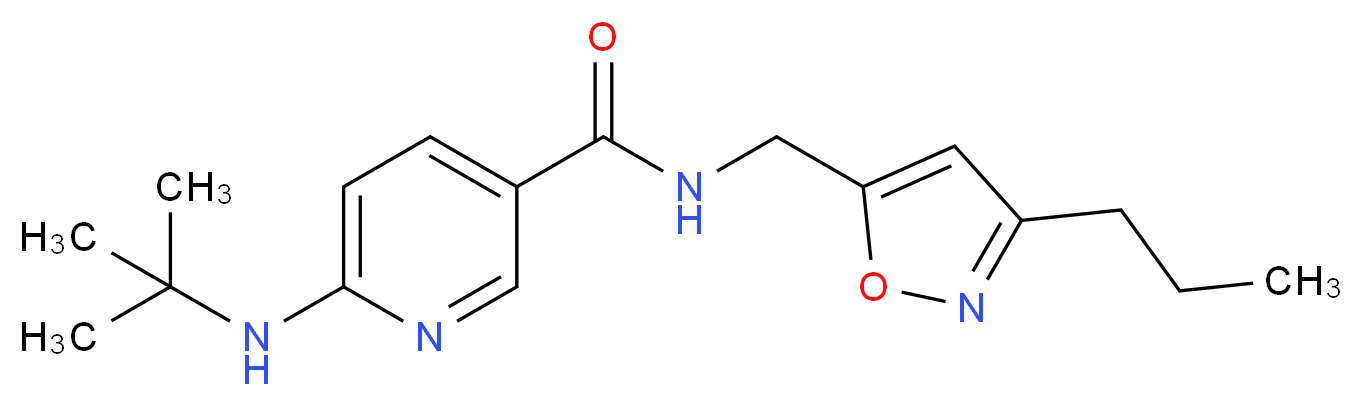 6-(tert-butylamino)-N-[(3-propyl-5-isoxazolyl)methyl]nicotinamide_Molecular_structure_CAS_)