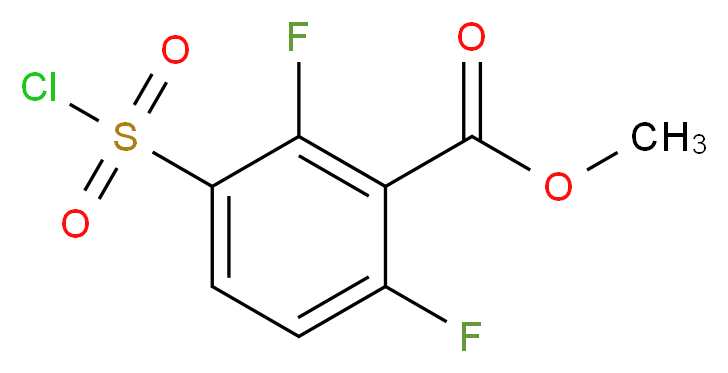 methyl 3-(chlorosulfonyl)-2,6-difluorobenzoate_Molecular_structure_CAS_)