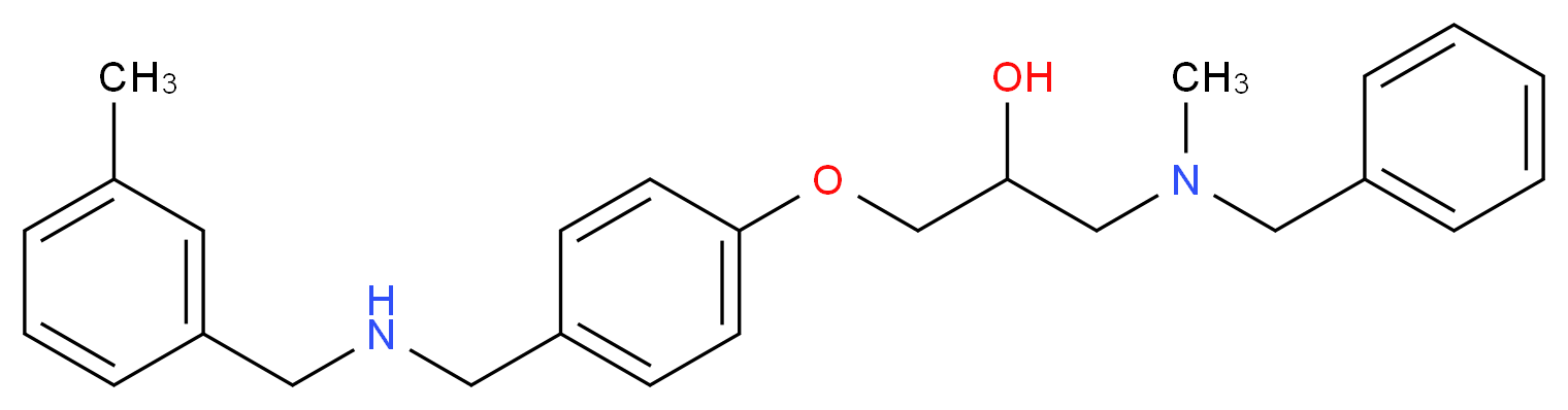 1-[benzyl(methyl)amino]-3-(4-{[(3-methylbenzyl)amino]methyl}phenoxy)-2-propanol_Molecular_structure_CAS_)