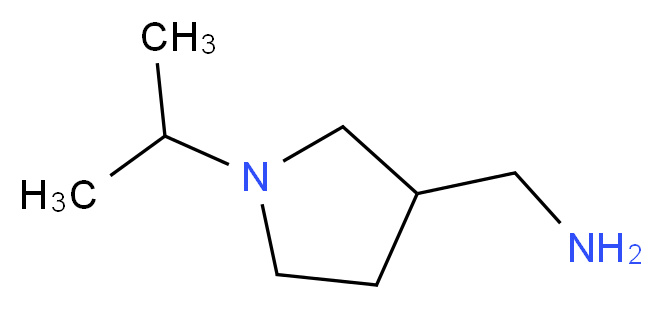 1-(1-isopropylpyrrolidin-3-yl)methanamine_Molecular_structure_CAS_90203-08-0)