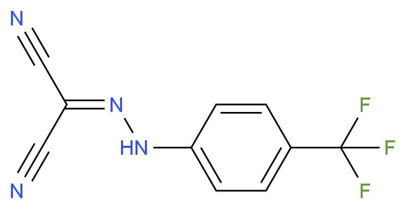 2-{2-[4-(trifluoromethyl)phenyl]hydrazono}malononitrile_Molecular_structure_CAS_7089-17-0)