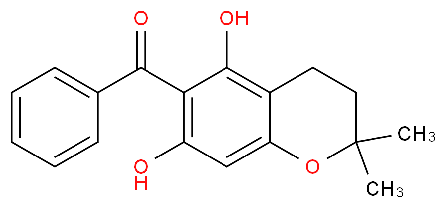 6-Benzoyl-5,7-dihydroxy-2,2-dimethylchromane_Molecular_structure_CAS_86606-14-6)