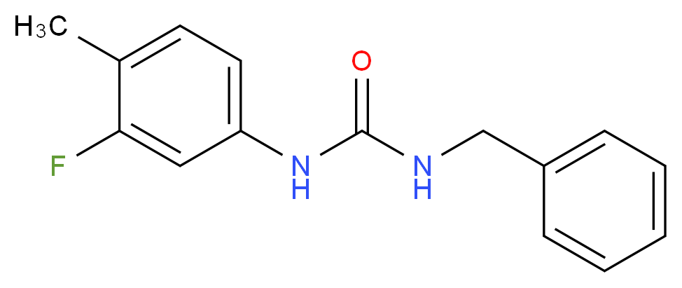 1-Benzyl-3-(3-fluoro-4-methylphenyl)urea_Molecular_structure_CAS_)