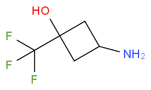 3-amino-1-(trifluoromethyl)cyclobutan-1-ol_Molecular_structure_CAS_)