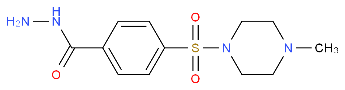 4-[(4-methylpiperazin-1-yl)sulfonyl]benzohydrazide_Molecular_structure_CAS_)