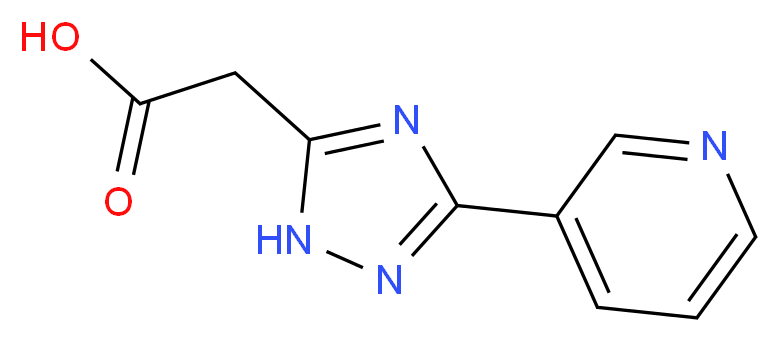 2-(3-(pyridin-3-yl)-1H-1,2,4-triazol-5-yl)acetic acid_Molecular_structure_CAS_)