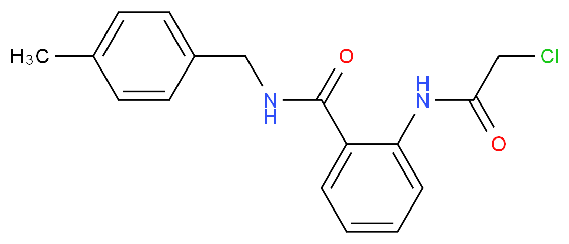 2-(2-Chloro-acetylamino)-N-(4-methyl-benzyl)-benzamide_Molecular_structure_CAS_)