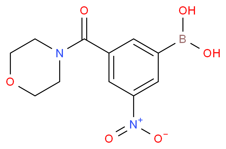 3-(4-Morpholinylcarbonyl)-5-nitrobenzeneboronic acid_Molecular_structure_CAS_871332-80-8)