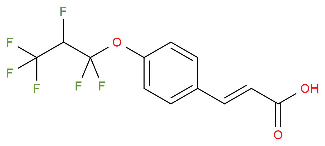 3-[4-(1,1,2,3,3,3-Hexafluoro-propoxy)-phenyl]-acrylic acid_Molecular_structure_CAS_)