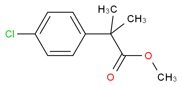 Methyl 2-(4-chlorophenyl)-2-methylpropanoate_Molecular_structure_CAS_57225-86-2)