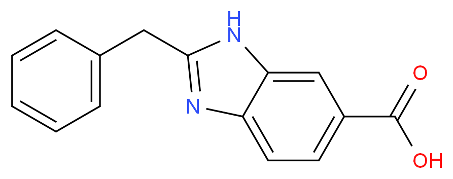 2-Benzyl-1H-benzimidazole-6-carboxylic acid_Molecular_structure_CAS_)