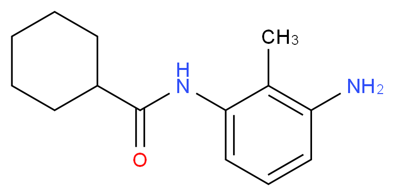 N-(3-Amino-2-methylphenyl)cyclohexanecarboxamide_Molecular_structure_CAS_)
