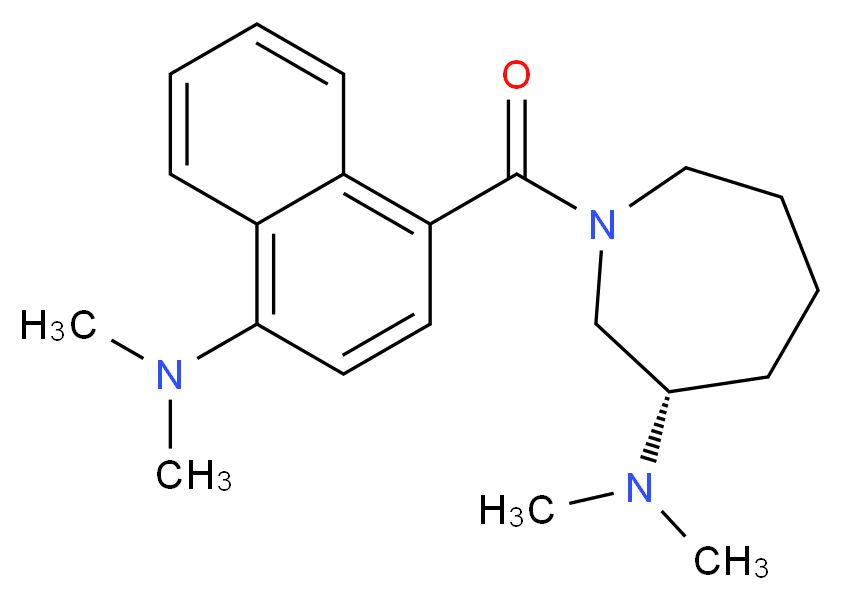 (3S)-1-[4-(dimethylamino)-1-naphthoyl]-N,N-dimethylazepan-3-amine_Molecular_structure_CAS_)