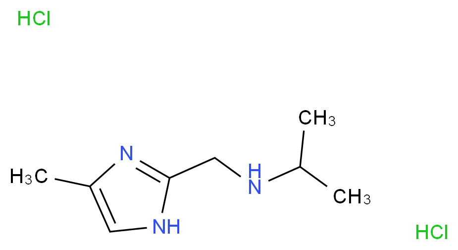 N-[(4-Methyl-1H-imidazol-2-yl)methyl]propan-2-amine dihydrochloride_Molecular_structure_CAS_)