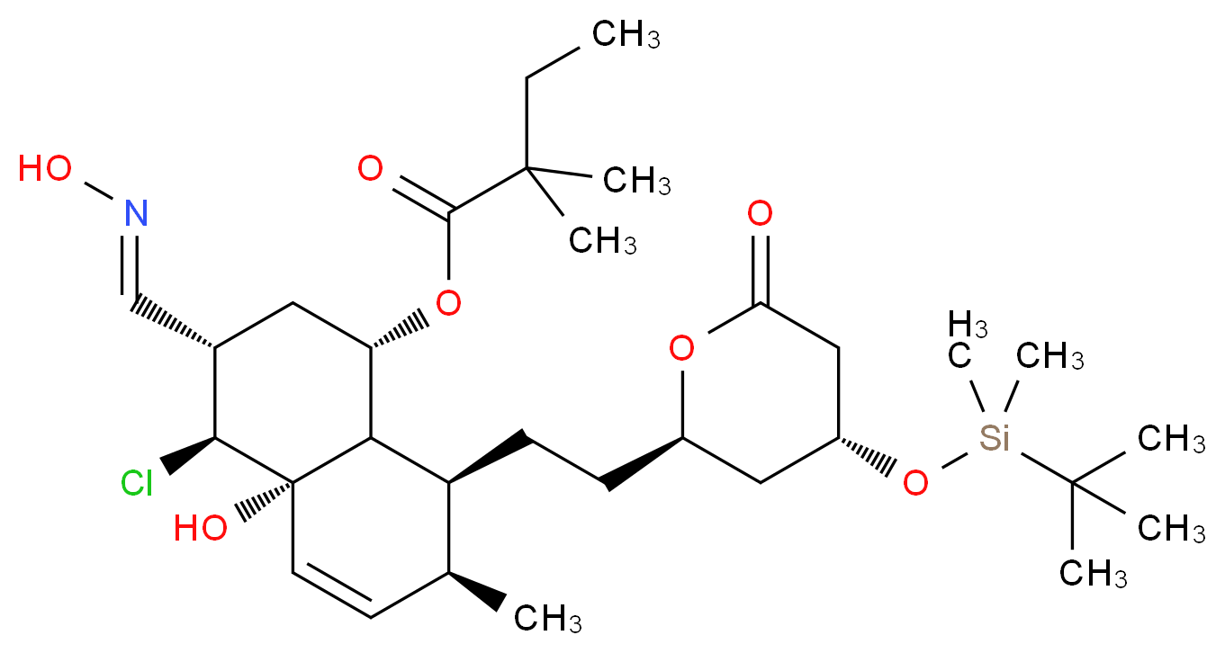4-tert-Butyldimethylsilyl-5'-chloro-4a'-hydroxy-6'-(hydroxyimino)methyl Simvastatin_Molecular_structure_CAS_123852-22-2)