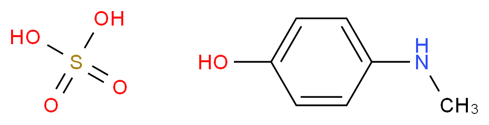 sulfuric acid compound with 4-(methylamino)phenol (1:1)_Molecular_structure_CAS_150-75-4)