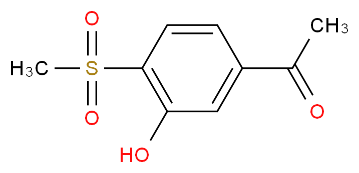 1-(3-hydroxy-4-methanesulfonylphenyl)ethan-1-one_Molecular_structure_CAS_)