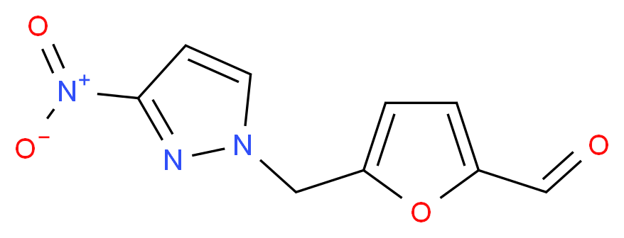 5-[(3-nitro-1H-pyrazol-1-yl)methyl]furan-2-carbaldehyde_Molecular_structure_CAS_)