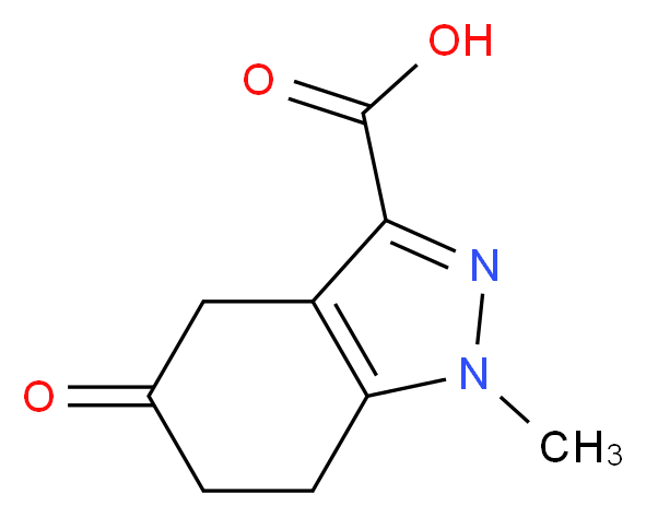 1-methyl-5-oxo-4,5,6,7-tetrahydro-1H-indazole-3-carboxylic acid_Molecular_structure_CAS_1215295-93-4)