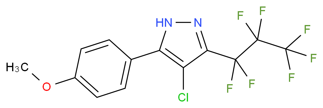 4-Chloro-5-(4-methoxyphenyl)-3-perfluopropylpyrazole_Molecular_structure_CAS_)