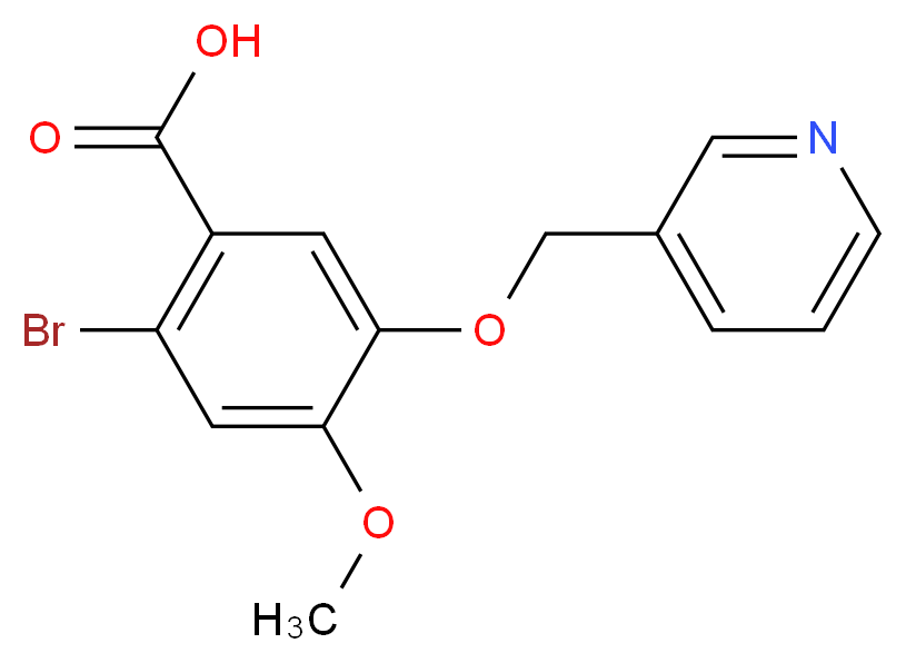 2-bromo-4-methoxy-5-(pyridin-3-ylmethoxy)benzoic acid_Molecular_structure_CAS_)