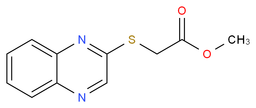 Methyl 2-(2-quinoxalinylsulfanyl)acetate_Molecular_structure_CAS_55338-14-2)