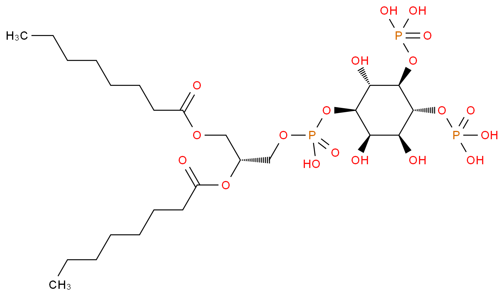 L-α-Phosphatidyl-D-myo-inositol 4,5-diphosphate, dioctanoyl_Molecular_structure_CAS_)