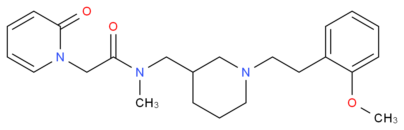 N-({1-[2-(2-methoxyphenyl)ethyl]piperidin-3-yl}methyl)-N-methyl-2-(2-oxopyridin-1(2H)-yl)acetamide_Molecular_structure_CAS_)