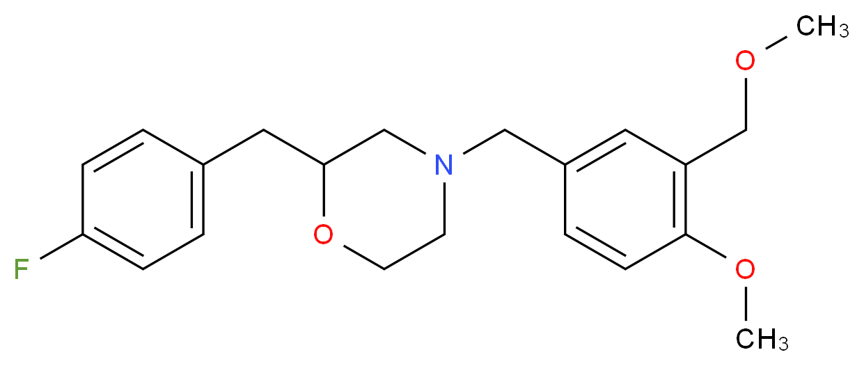 2-(4-fluorobenzyl)-4-[4-methoxy-3-(methoxymethyl)benzyl]morpholine_Molecular_structure_CAS_)