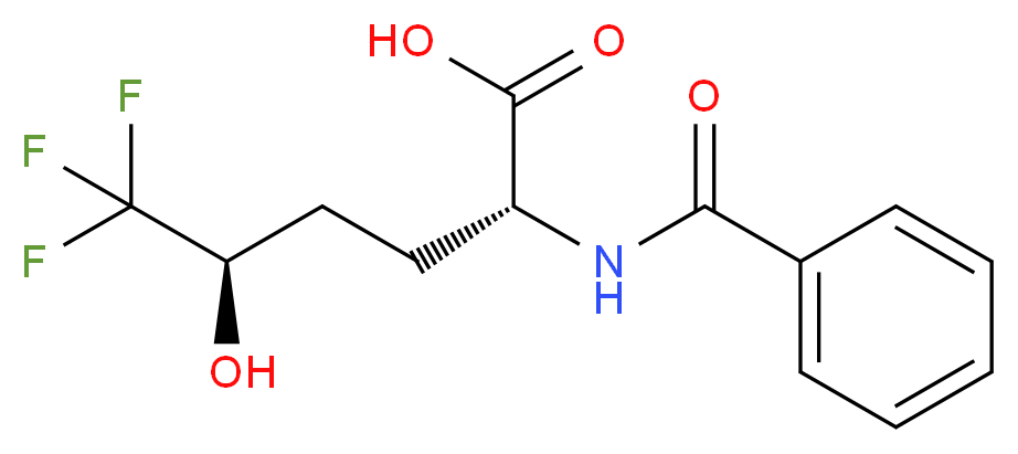(2R,5R)-2-(benzoylamino)-6,6,6-trifluoro-5-hydroxyhexanoic acid_Molecular_structure_CAS_)