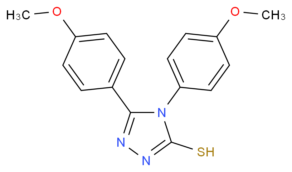4,5-bis(4-methoxyphenyl)-4H-1,2,4-triazole-3-thiol_Molecular_structure_CAS_)