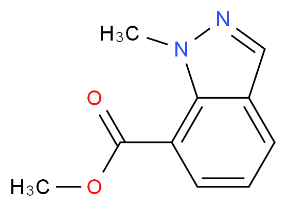 1-Methyl-1H-indazole-7-carboxylic acid methyl ester_Molecular_structure_CAS_1092351-84-2)