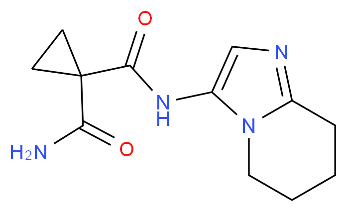 N~1~-(5,6,7,8-tetrahydroimidazo[1,2-a]pyridin-3-yl)cyclopropane-1,1-dicarboxamide_Molecular_structure_CAS_)