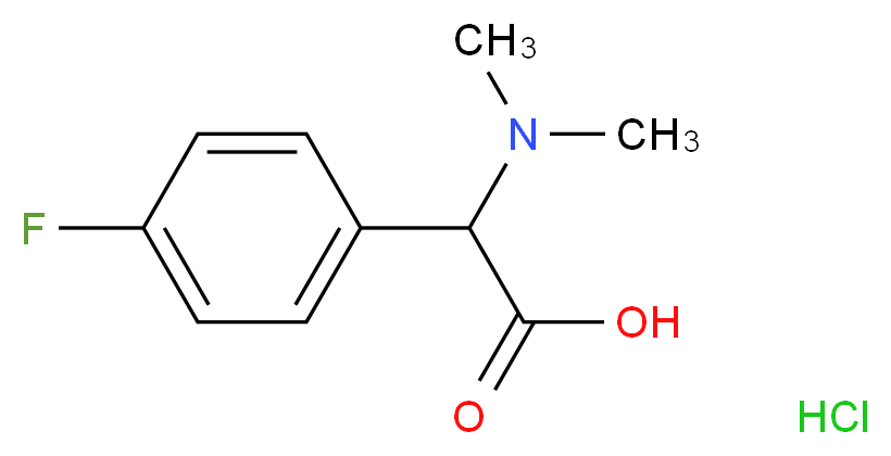 (Dimethylamino)(4-fluorophenyl)acetic acid hydrochloride_Molecular_structure_CAS_)