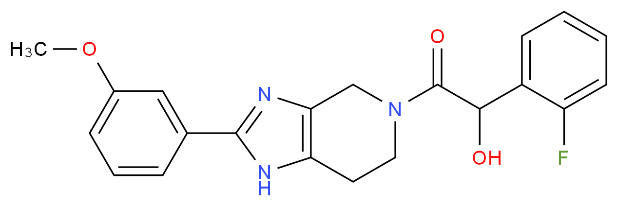 1-(2-fluorophenyl)-2-[2-(3-methoxyphenyl)-1,4,6,7-tetrahydro-5H-imidazo[4,5-c]pyridin-5-yl]-2-oxoethanol_Molecular_structure_CAS_)