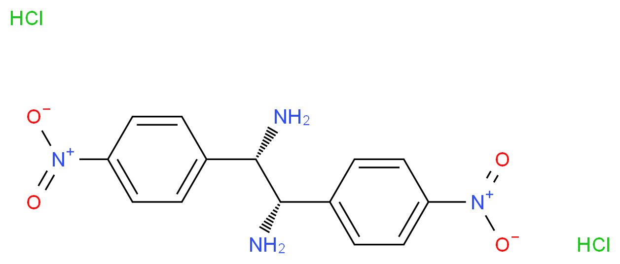 (S,S)-1,2-Bis(4-nitrophenyl)-1,2-ethanediamine dihydrochloride_Molecular_structure_CAS_)