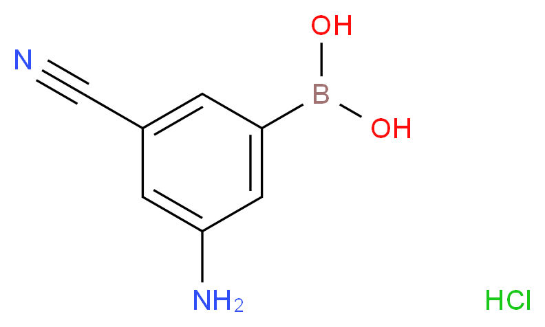 3-Amino-5-cyanobenzeneboronic acid hydrochloride_Molecular_structure_CAS_913835-26-4)
