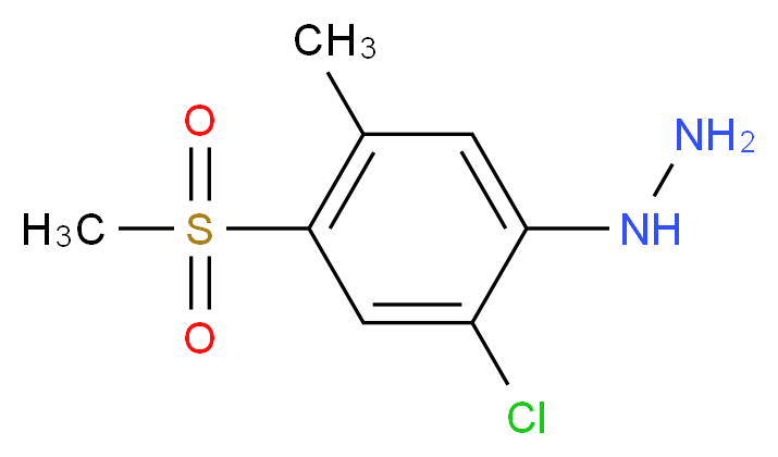 2-Chloro-5-methyl-4-(methylsulphonyl)phenylhydrazine_Molecular_structure_CAS_849035-85-4)