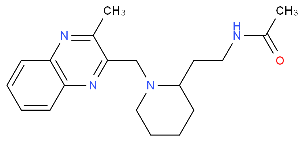 N-(2-{1-[(3-methyl-2-quinoxalinyl)methyl]-2-piperidinyl}ethyl)acetamide_Molecular_structure_CAS_)
