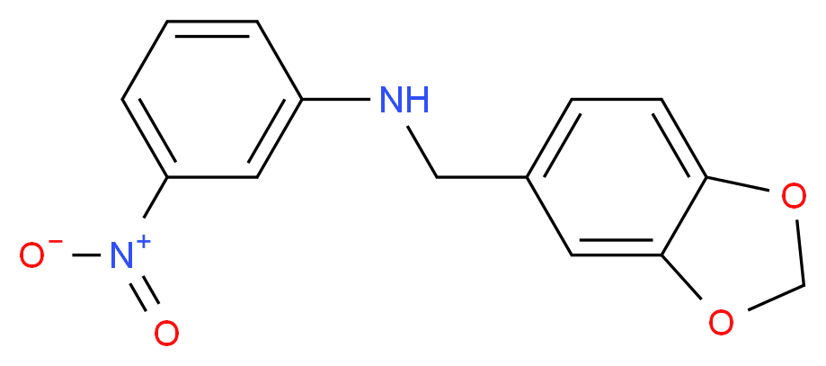 N-(1,3-Benzodioxol-5-ylmethyl)-3-nitroaniline_Molecular_structure_CAS_)