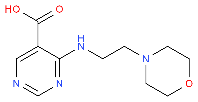 4-[(2-morpholin-4-ylethyl)amino]pyrimidine-5-carboxylic acid_Molecular_structure_CAS_)
