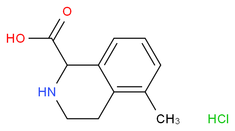 5-methyl-1,2,3,4-tetrahydroisoquinoline-1-carboxylic acid hydrochloride_Molecular_structure_CAS_)