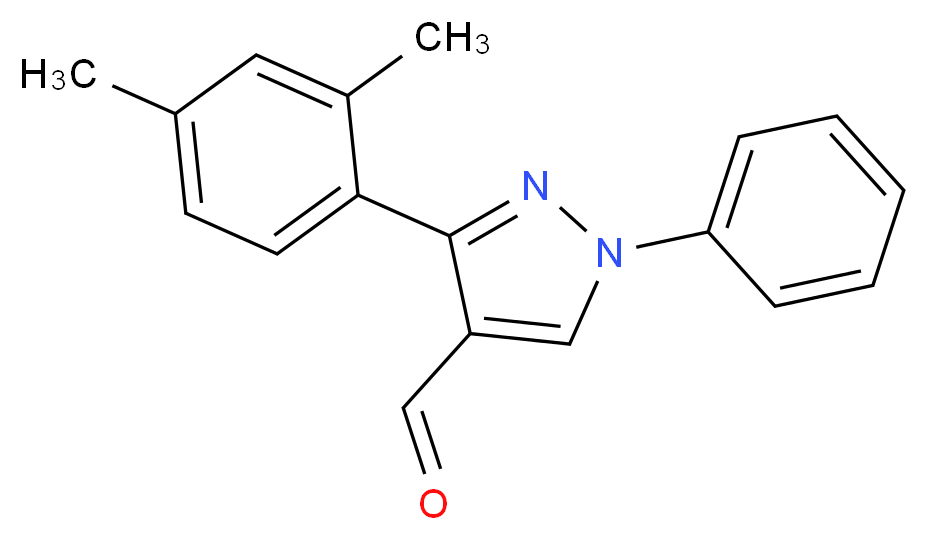 3-(2,4-dimethylphenyl)-1-phenyl-1H-pyrazole-4-carbaldehyde_Molecular_structure_CAS_)